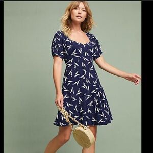 Maeve by Anthropologie ruched Fern mini dress
Size 12